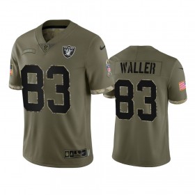 Maillot Las Vegas Raiders Darren Waller 83 Olive 2022 Salute To Service Limited - Homme